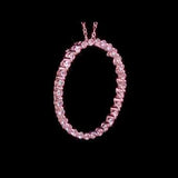 Round Cut Cubic Zirconia in 925 Sterling Silver Necklace 4