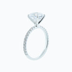 2.0 CT Round Cut Pave CVD F/VS2 Diamond Engagement Ring 3