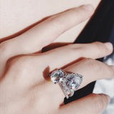 2.0 CT Round Cut Pave CVD F/VS2 Diamond Engagement Ring 4