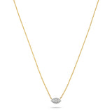 0.50 CT  Round Moissanite Diamond Halo Pendant Necklace in Solid Gold 3