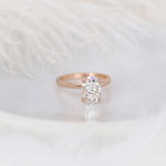 Stunning 2.5 CT Oval Moissanite Engagement Ring with Solitaire Design 3