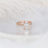 Stunning 2.5 CT Oval Moissanite Engagement Ring with Solitaire Design 3
