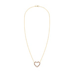 2.5 TCW Round Garnet Lab Made Diamond- January Birthstone Necklace 5
