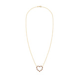 2.5 TCW Round Garnet Lab Made Diamond- January Birthstone Necklace 5