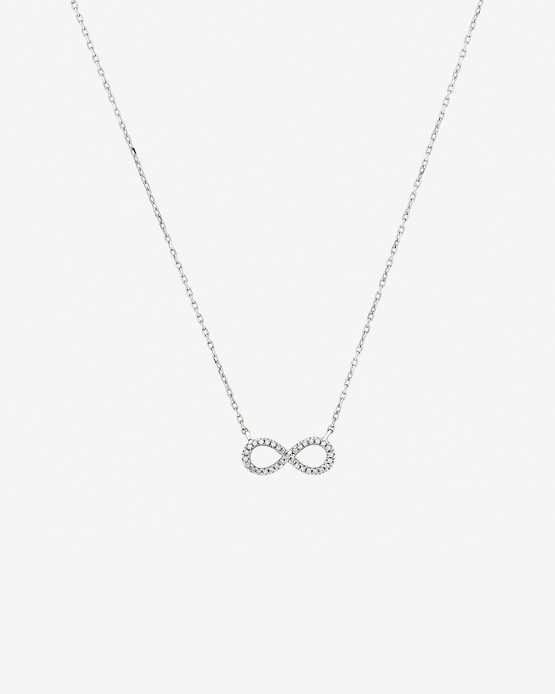 Round Cut Cubic Zirconia in 925 Sterling Silver Necklace 1