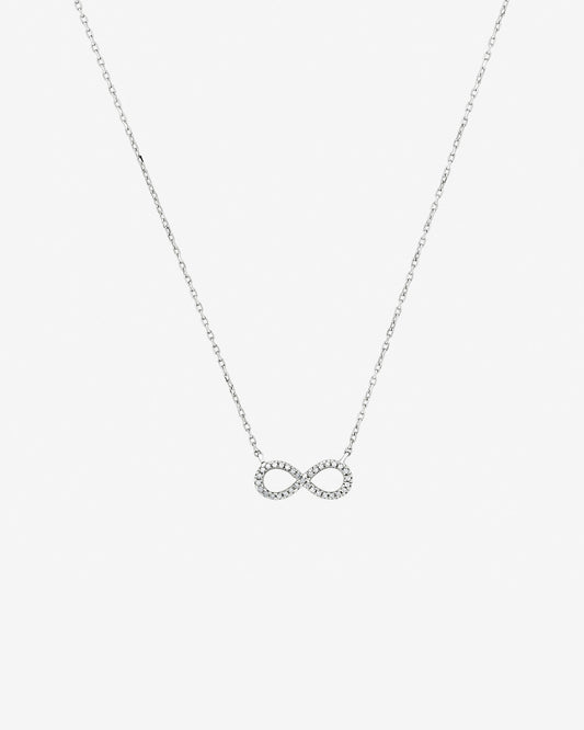 Round Cut Cubic Zirconia in 925 Sterling Silver Necklace 1