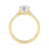 Stunning 2.0 CT Oval Moissanite Engagement Ring with Split Shank Design 3