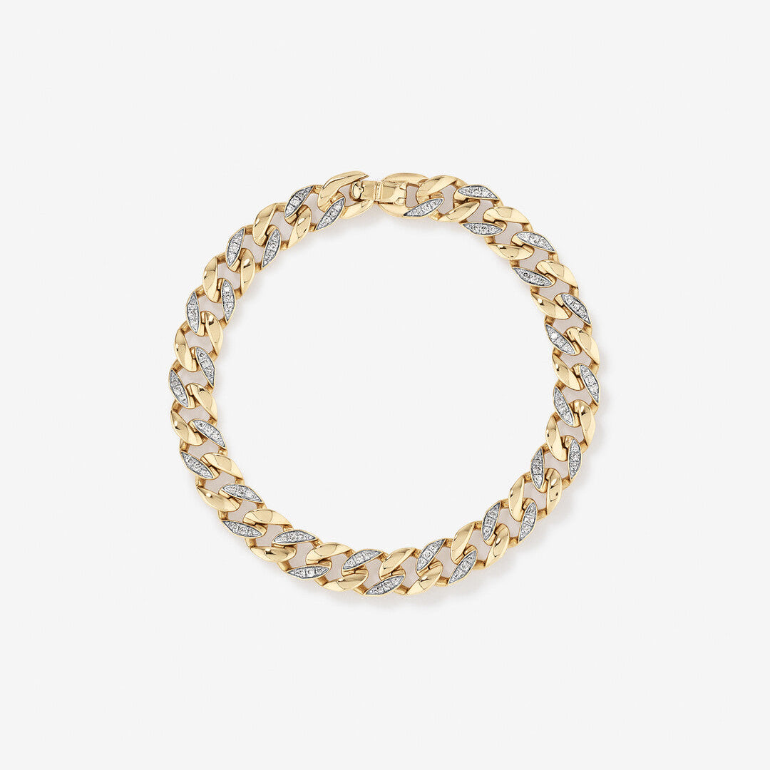 Round Cut Cubic Zirconia in 925 Sterling Silver Bracelet 1