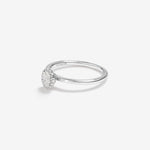 Stunning 0.3 CT Oval Moissanite Engagement Ring In Halo Design 4