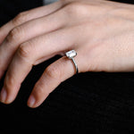Stunning 3.0 CT Emerald Moissanite Engagement Ring with Solitaire Design 8