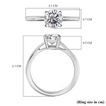 Round Cut Solitaire Style Cubic Zirconia in 925 Sterling Silver Jewelry 6