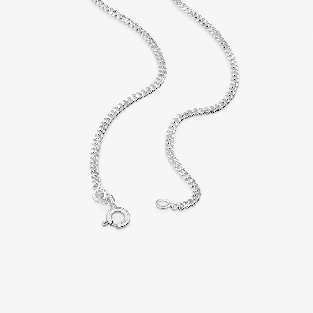 Round Cut Cubic Zirconia in 925 Sterling Silver Necklace 2