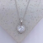 Round Cut Cubic Zirconia in 925 Sterling Silver Necklace 3