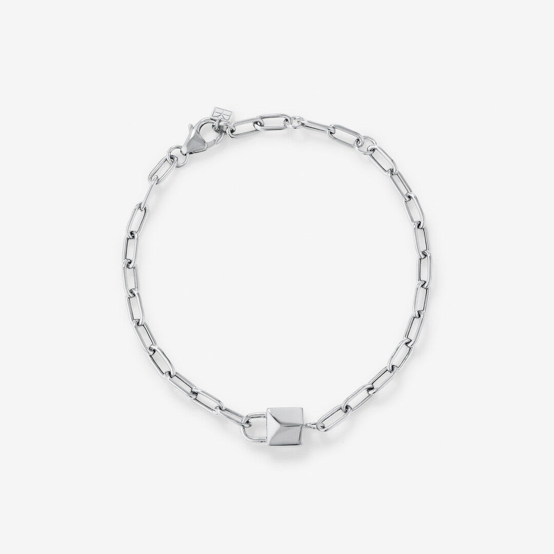 Round Cut Cubic Zirconia in 925 Sterling Silver Bracelet 1
