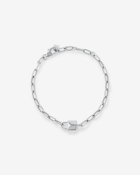 Round Cut Cubic Zirconia in 925 Sterling Silver Bracelet 1