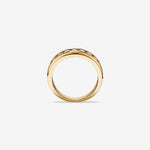 1.0  TCW Round Moissanite Half Eternity Men's Wedding Band in Solid Gold 2