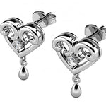 Round Cut Cubic Zirconia in 925 Sterling Silver Earrings 3