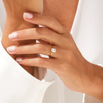 Stunning 1.0-2.0 CT Radiant Moissanite Engagement Ring with Bezel Design 9
