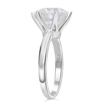 Round Cut Solitaire Style Cubic Zirconia in 925 Sterling Silver Jewelry 5