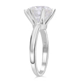 Round Cut Solitaire Style Cubic Zirconia in 925 Sterling Silver Jewelry 5
