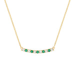 2 CT Round Emerald Lab Made Diamond-May Birthstone Necklace 1