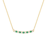2 CT Round Emerald Lab Made Diamond-May Birthstone Necklace 1
