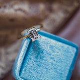 Stunning 1 CT Emerald Moissanite Engagement Ring With Solitaire Design 11