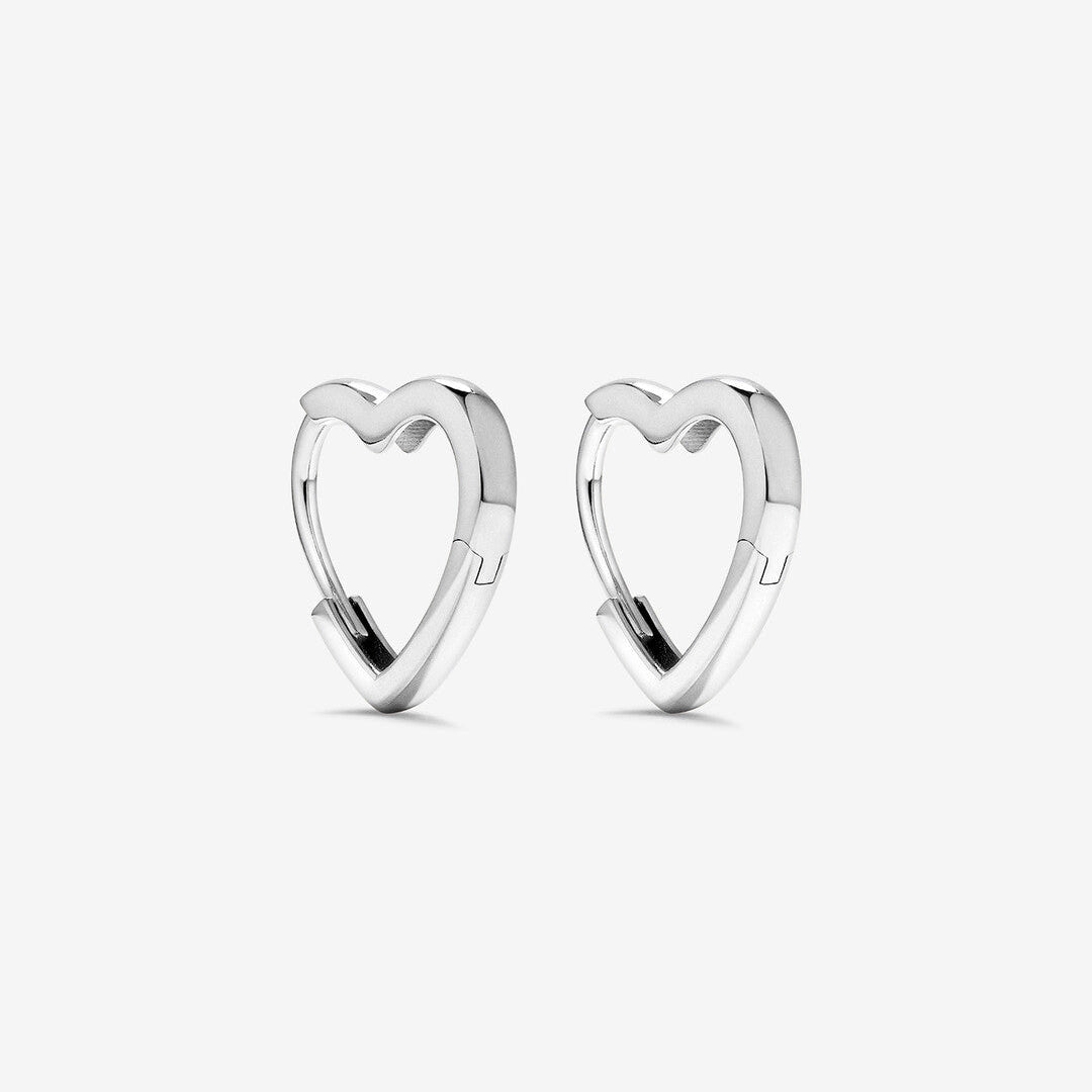 Round Cut Cubic Zirconia in 925 Sterling Silver Earrings 1