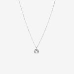Round Cut Cubic Zirconia in 925 Sterling Silver Necklace 1