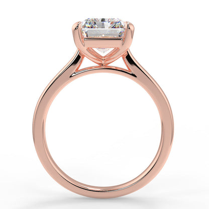 Stunning 2.50 CT Radiant Moissanite Engagement Ring with Solitaire Design 9