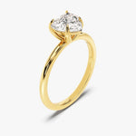 Stunning 1.5 CT Heart Moissanite Engagement Ring with Solitaire Design 2