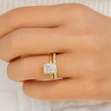 Stunning 0.2 TCW  Round Moissanite Stones The Desire Wedding Bands 7