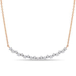 Round Cut Cubic Zirconia in 925 Sterling Silver Necklace 7