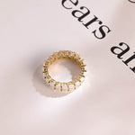 Stunning 0.5 TCW Oval Moissanite Stones Full Eternity Wedding Band 3