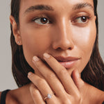 Stunning 0.3 CT Pear Moissanite Engagement Ring In Halo Design 6