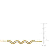 Round Cut Cubic Zirconia in 925 Sterling Silver Necklace 9