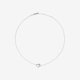 Round Cut Cubic Zirconia in 925 Sterling Silver Necklace 3
