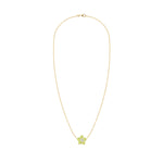 0.08 CT Round Peridot Lab Made Diamond- August Birthstone Necklace 4
