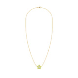 0.08 CT Round Peridot Lab Made Diamond- August Birthstone Necklace 4