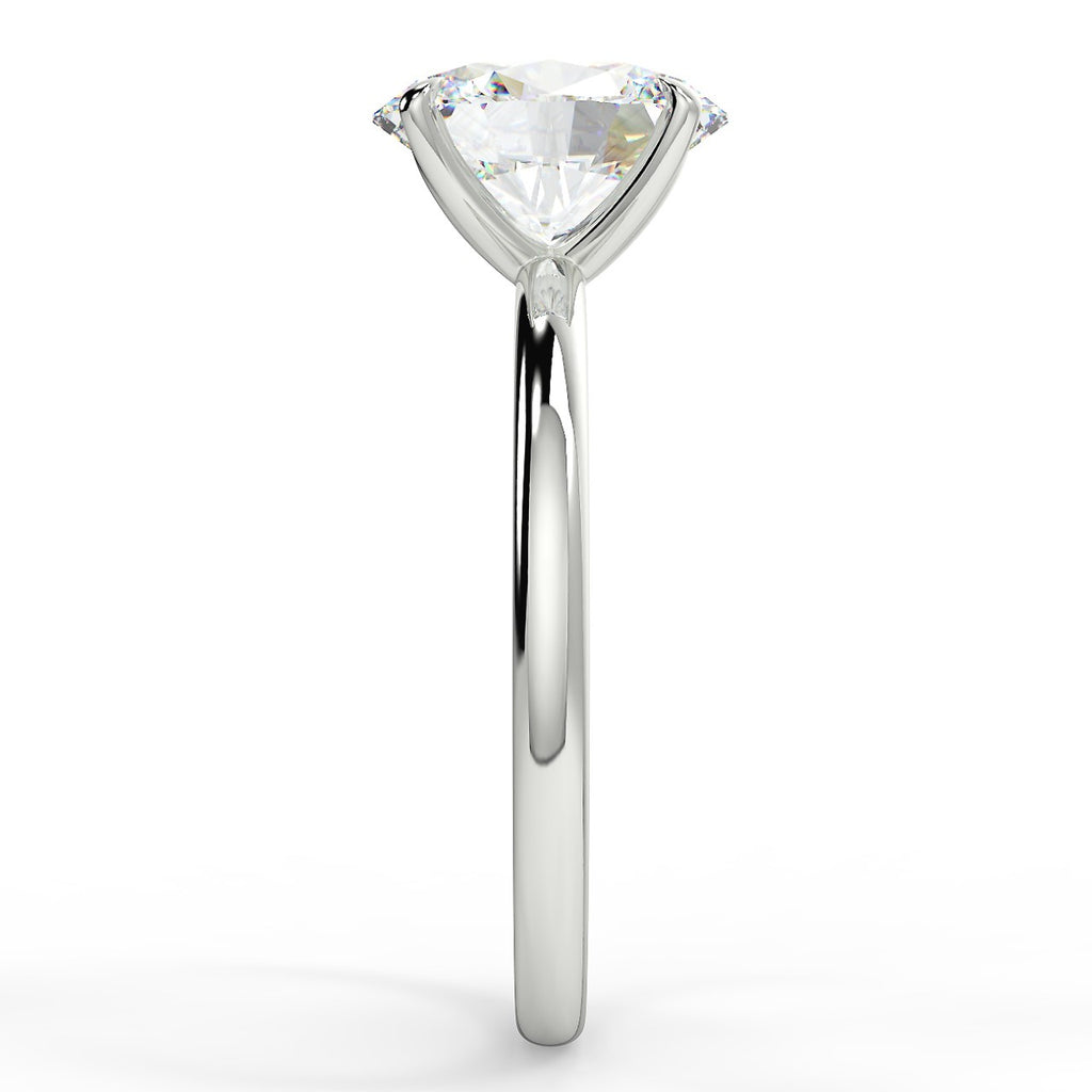 Stunning 2.11 CT Oval Moissanite Engagement Ring with Solitaire Design 7