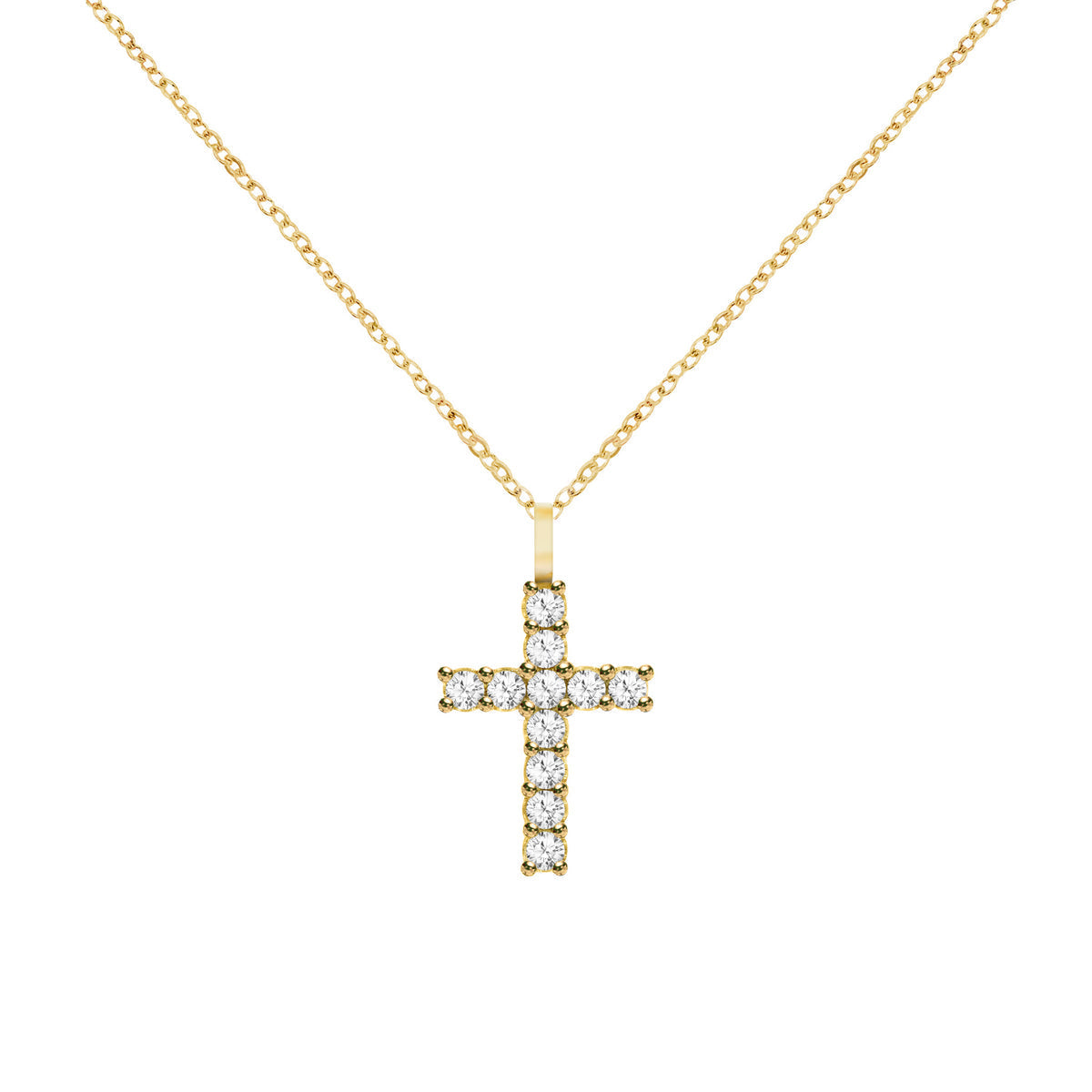 1.32 TCW Round April Diamond Lab Made Diamond- April Birthstone Pendant Necklace 5