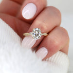 Stunning 2 CT Oval Moissanite Engagement Ring with Twisted Pave Design 8