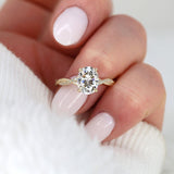 Stunning 2 CT Oval Moissanite Engagement Ring with Twisted Pave Design 8