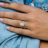 2.70 CT Oval Moissanite Ring Featuring Hidden Halo Style-Custom Listing For Xander 3