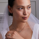1.44 TCW Round Aquamarine Lab Made Diamond- March Birthstone Necklace 7