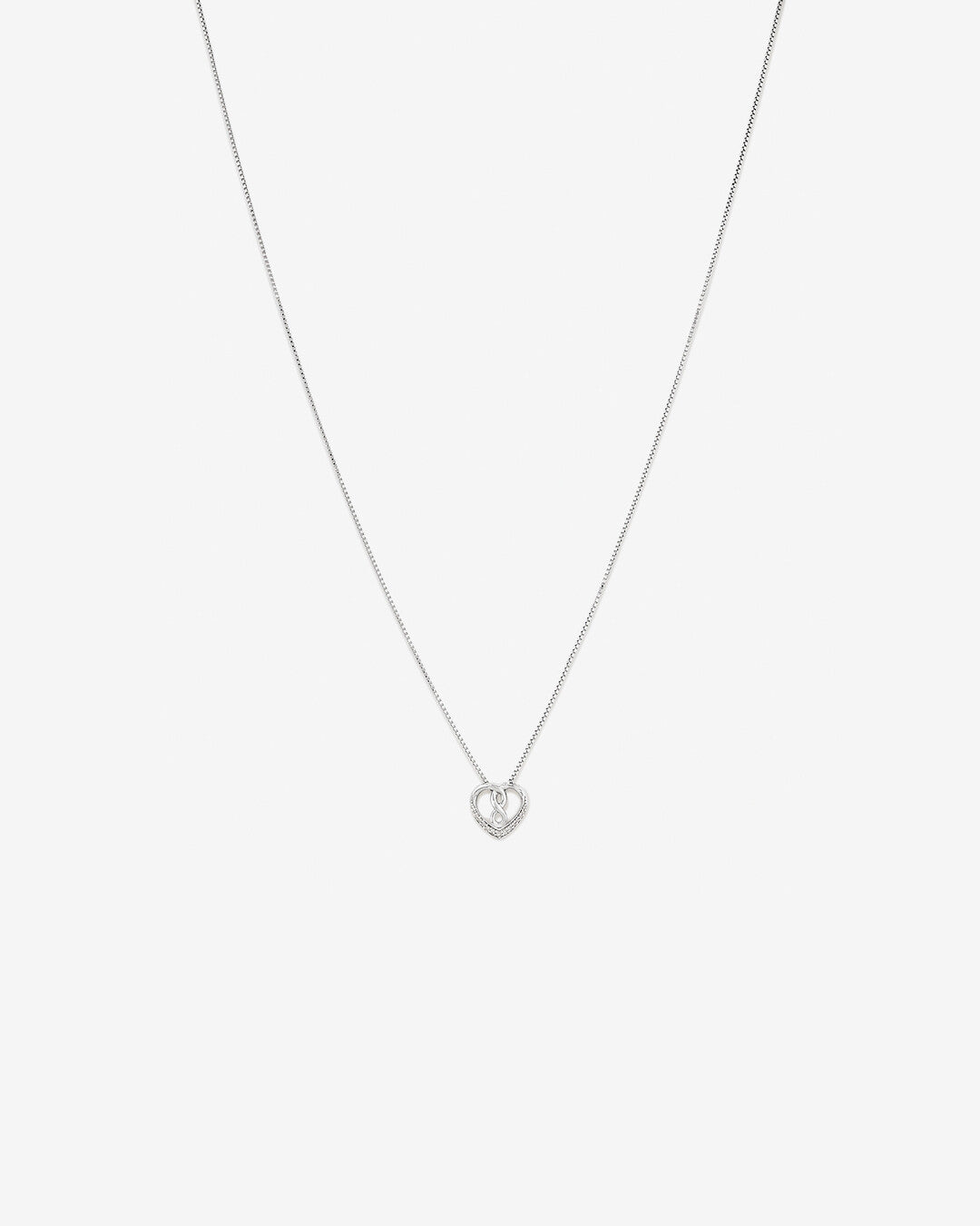 Round Cut Cubic Zirconia in 925 Sterling Silver Necklace 1