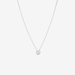 Round Cut Cubic Zirconia in 925 Sterling Silver Necklace 1