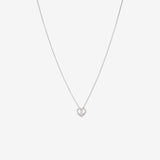 Round Cut Cubic Zirconia in 925 Sterling Silver Necklace 1