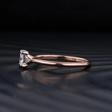 Stunning 0.50 CT Round Moissanite Engagement Ring with Solitaire Design 2