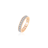 Stunning 0.50 TCW Emerald Moissanite Stones Full Eternity Wedding Band 4